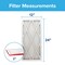 3M 12x24x1 Pleated Air Filter, Polyester, MERV 11 9820DC-6 - alternate 4